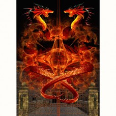 FRACTALIZATION GREETING CARD Gateway of Fire
